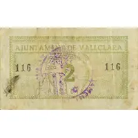 2 Pesetas Vallclara