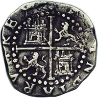 1/2 Real - Felipe II monogram