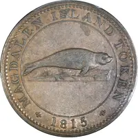 1 Penny Magdalen island - Sir Isaac Coffin, 1st. Baronet