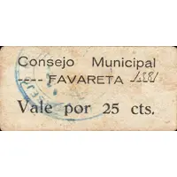 25 Céntimos Favareta