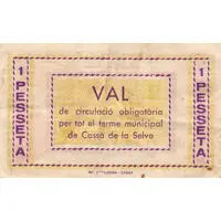 1 Peseta Cassà de la Selva