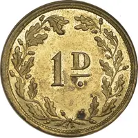 1 Penny King William’s College, Castletown