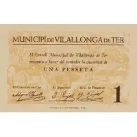 1 Peseta Vilallonga de Ter