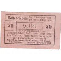 50 Heller Heidenreichstein