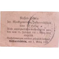 50 Heller Heidenreichstein