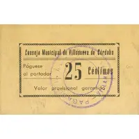 25 Céntimos Villanueva de Córdoba