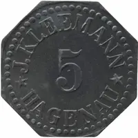 5 Pfennig - Hagenau J. Kleemann