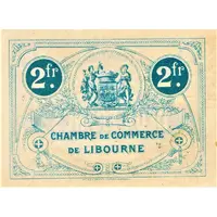 2 Francs - Chambre de Commerce de Libourne 33
