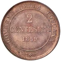 2 Centesimi - Victor Emmanuel II Tuscany
