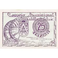 25 Céntimos Velilla de Ebro