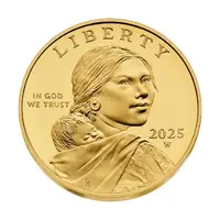 1 Dollar `Sacagawea Dollar` 25th Anniversary of the Sacagawea Dollar