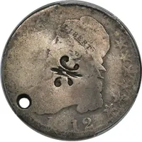 1/2 Dollar Counterstamped