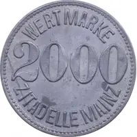 2000 Wert Marke - Zitadelle Mainz