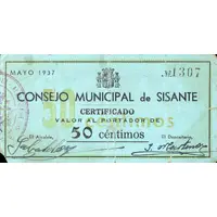 50 Céntimos Sisante
