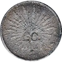 1 Peso Buelna / Carrasco - Countermarked