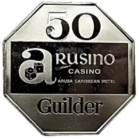 50 Guilder - Arusino Casino Aruba Caribbean Hotel