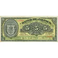 5 Pesos El Banco de Jalisco