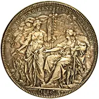 2 Florins - Francis Joseph I Shooting Thaler Default Category Medals Europe Austria Austrian Empire