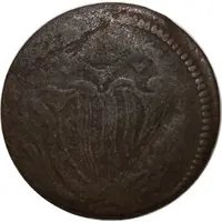 1/2 Baiocco - Benedict XIV Palm wreath