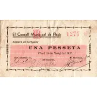 1 Peseta Flaçà