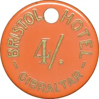 4 Shillings Bristol Hotel, Gibraltar
