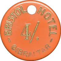 4 Shillings Bristol Hotel, Gibraltar