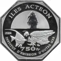 750 Francs Acteon islands
