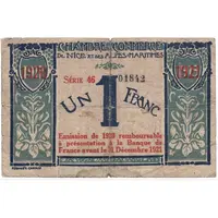 1 Franc - Chambre de Commerce de Nice et des Alpes Maritimes 06