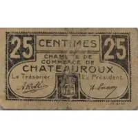 25 Centimes - Chambre de Commerce de Châteauroux