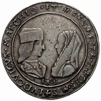 1 Thaler - Ludovico II and Margherita di Foix
