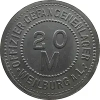 20 Mark - Weilburg an der Lahn Offizier-Gefangenenlager