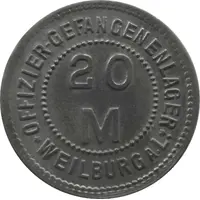 20 Mark - Weilburg an der Lahn Offizier-Gefangenenlager