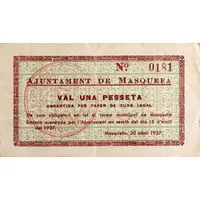 1 Peseta Masquefa