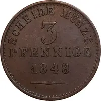 3 Pfennige - Paul Frederick August