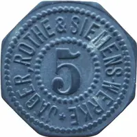 5 Pfennig - Leipzig Jäger, Rothe and Siemens-Werke