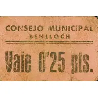0.25 Pesetas Benlloch