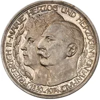 5 Mark - Frederick II Silver Wedding - Pattern