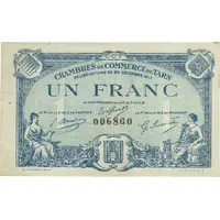 1 Franc - Chambres de Commerce du Tarn [81]