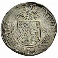 Dicken LV in fields, ornate shield, Leodegar facing right