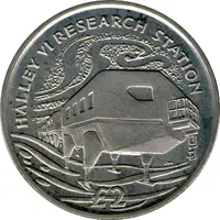 2 Pounds - Elizabeth II Halley IV Research Station