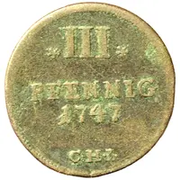 3 Pfennig - Adolphus Frederick II