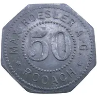 50 Pfennig - Rodach Max Roesler A.G.