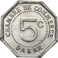5 Centimes - Chambre de commerce - Dakar