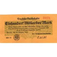 100 000 000 000 Mark Deutsche Reichsbahn