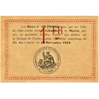 1 Franc - Ville de l'Isle-Adam 78