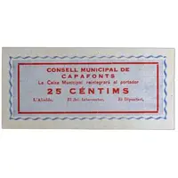 25 Céntimos Capafonts