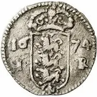 1 Rundstück - Carl XI With cross and with value