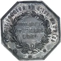 Medal - Jeton du Crédit foncier de l'île Maurice