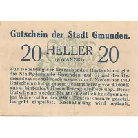 20 Heller Gmunden