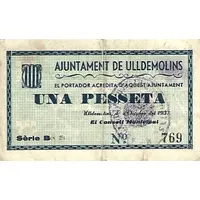 1 Peseta Ulldemolins